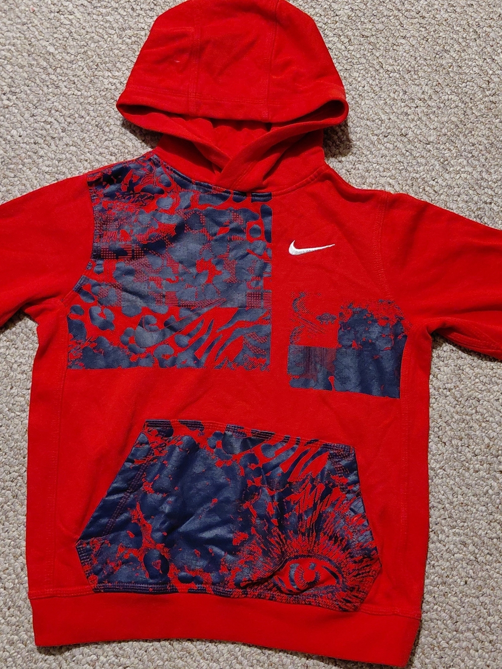 Nike Kids' Red Graphic Hoodie